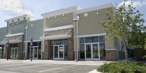 Modern Office Space or Retail space with parking spaces in front